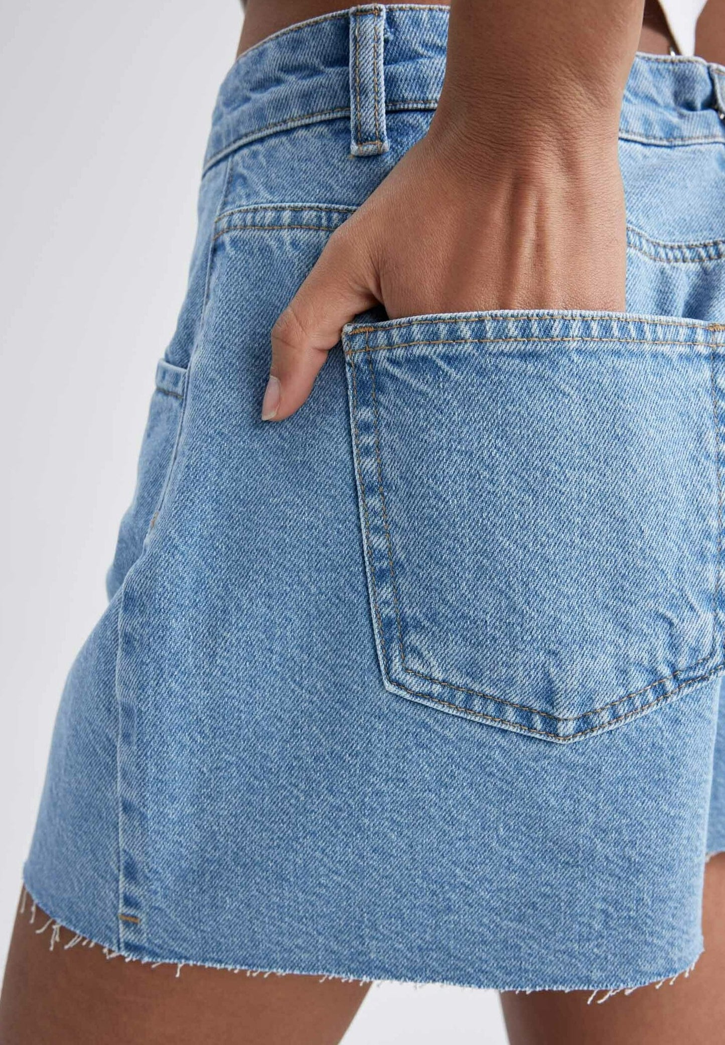MOM FIT - Denim shorts