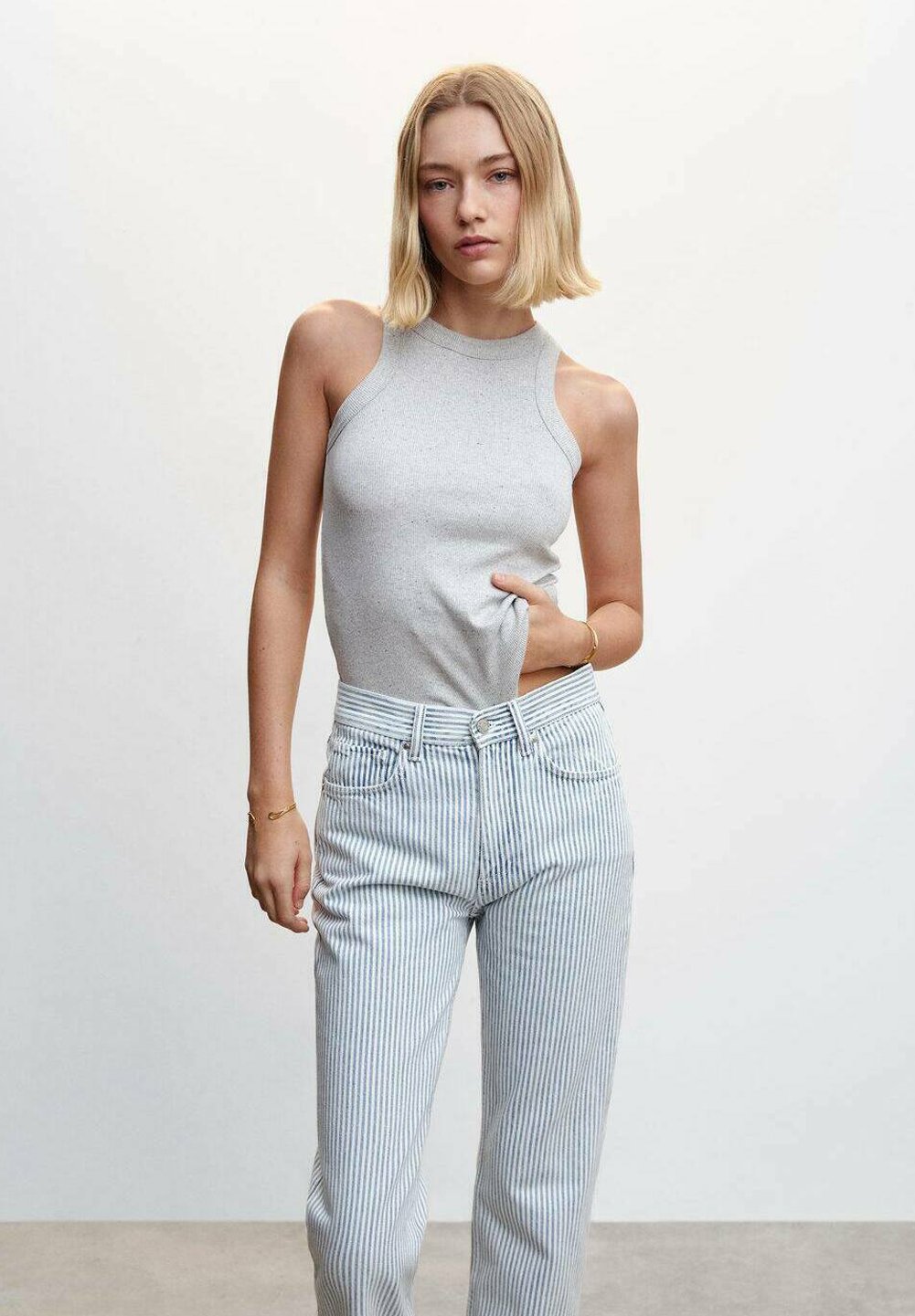 Straight leg jeans