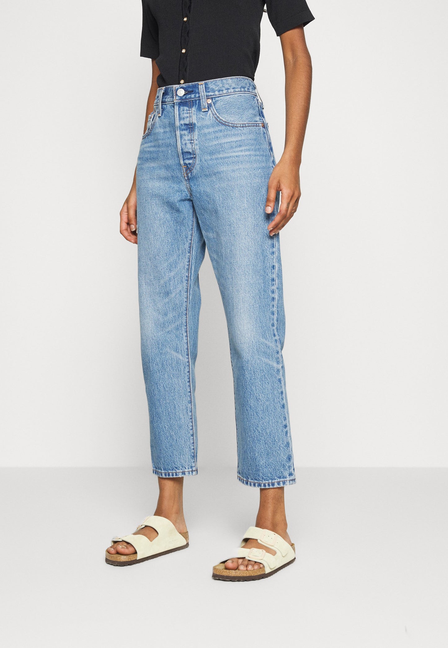 CROP - Straight leg jeans