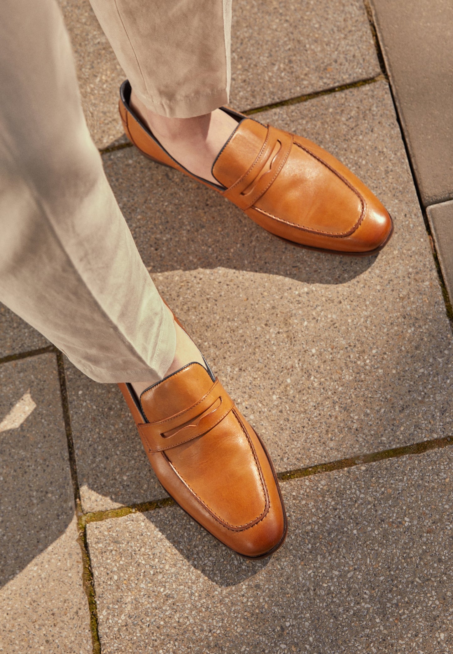 LEATHER - Smart slip-ons