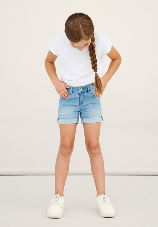 Denim shorts