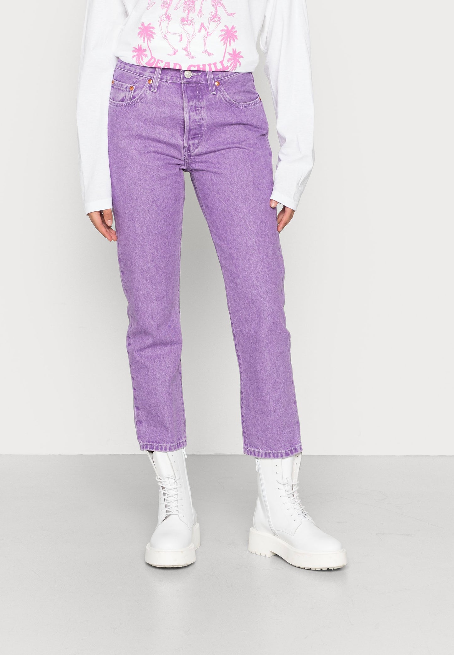 CROP - Straight leg jeans