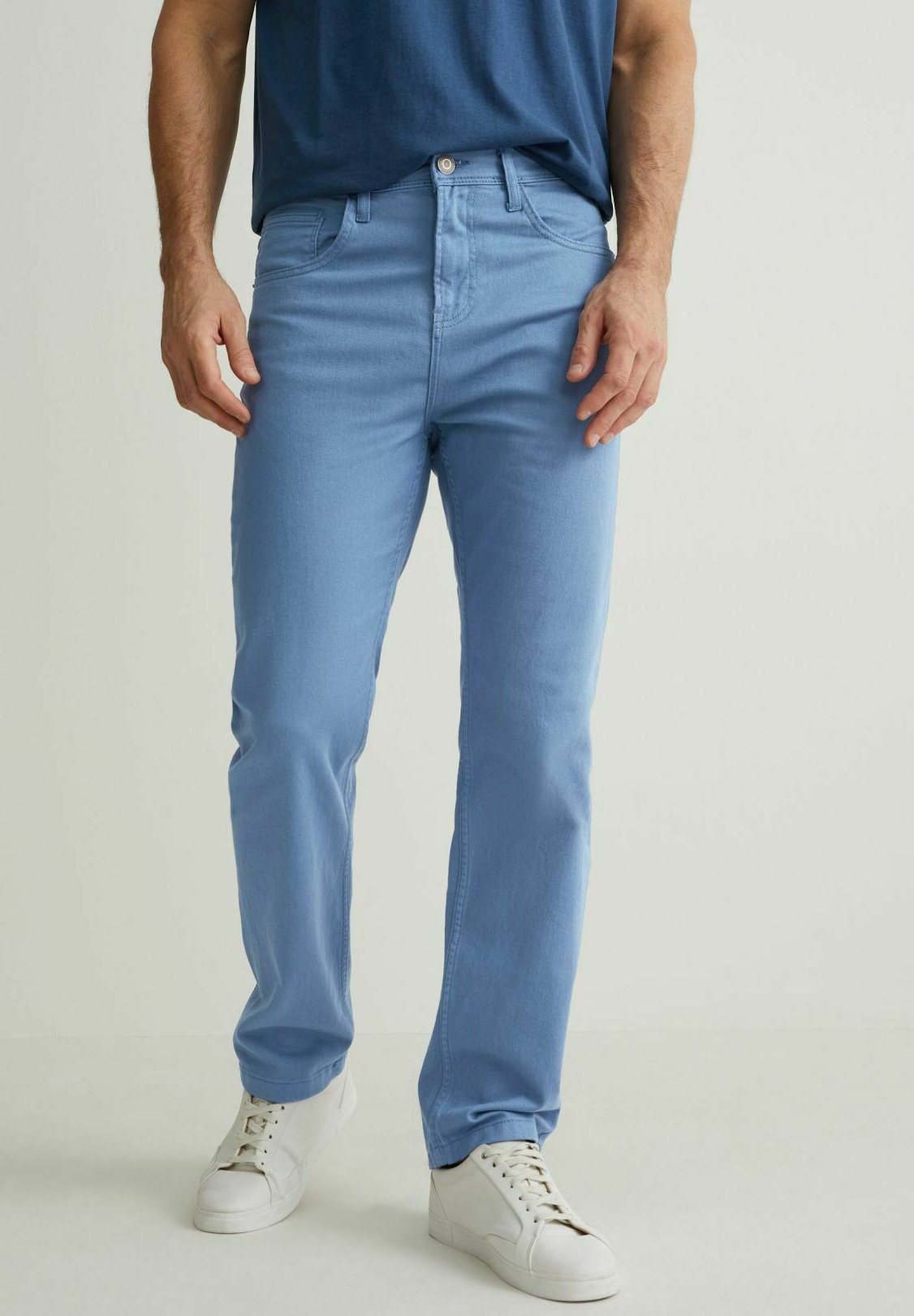 Straight leg colored jeans