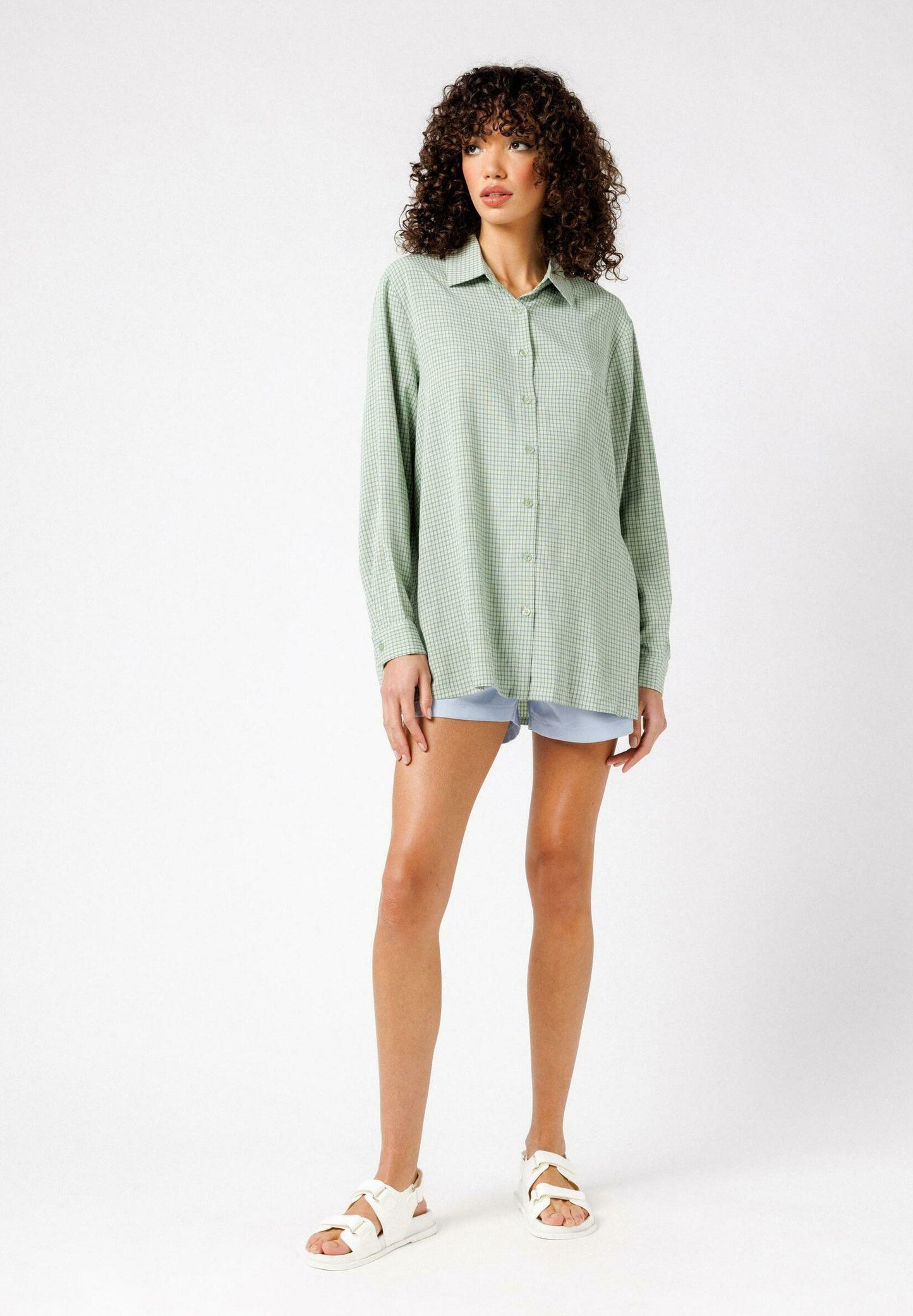 Button-down blouse