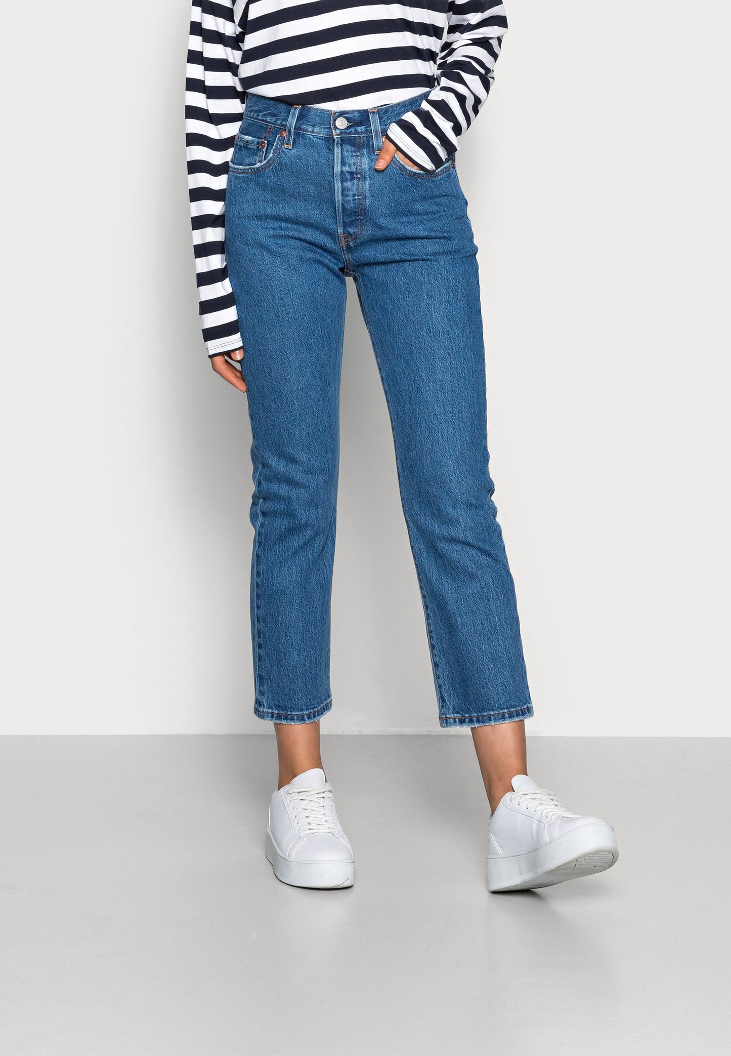 CROP - Straight leg jeans