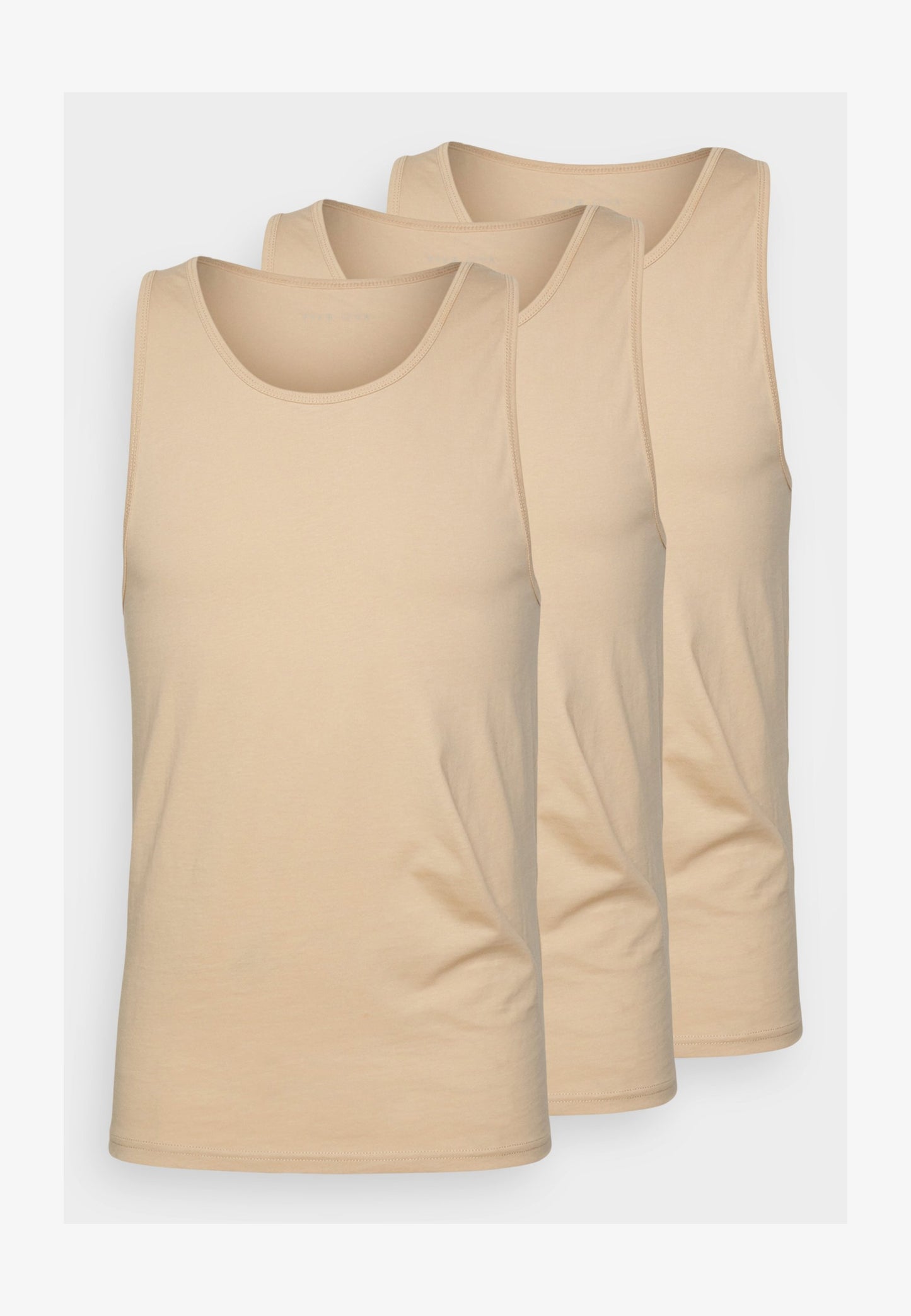 3PCK SKIN TONE RIB VEST - Undershirt