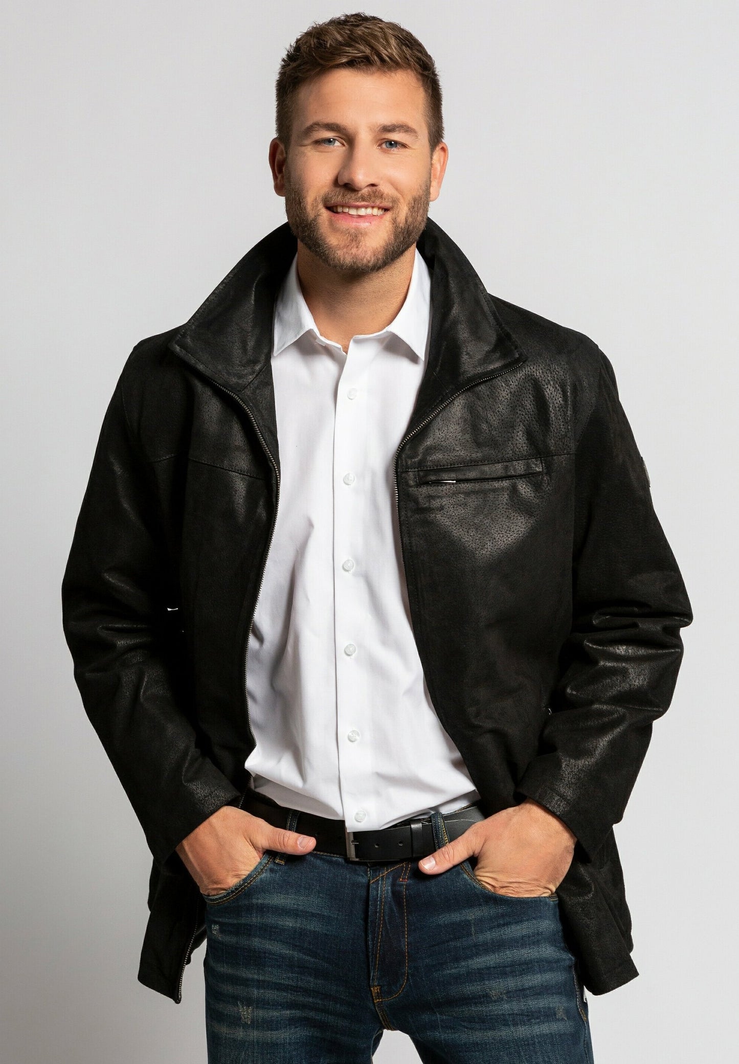 Short coat leather