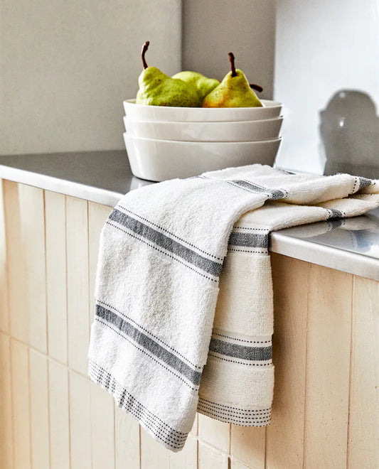 STRIPED COTTON TERRYCLOTH TEA TOWEL