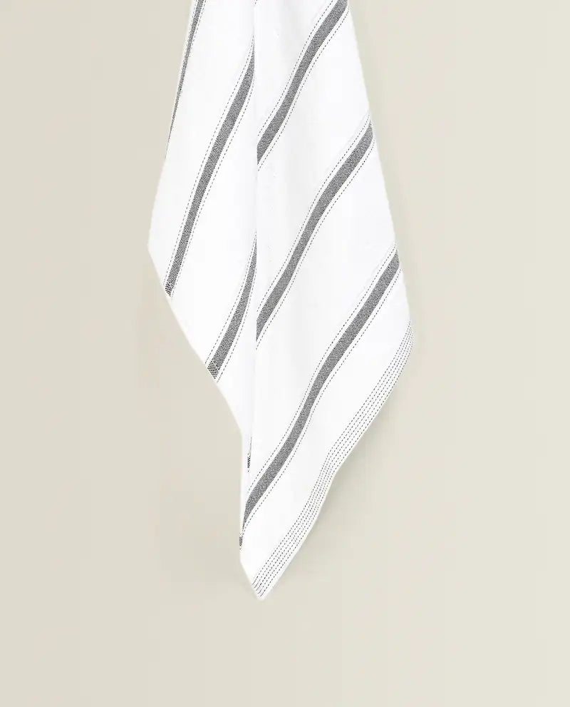 STRIPED COTTON TERRYCLOTH TEA TOWEL