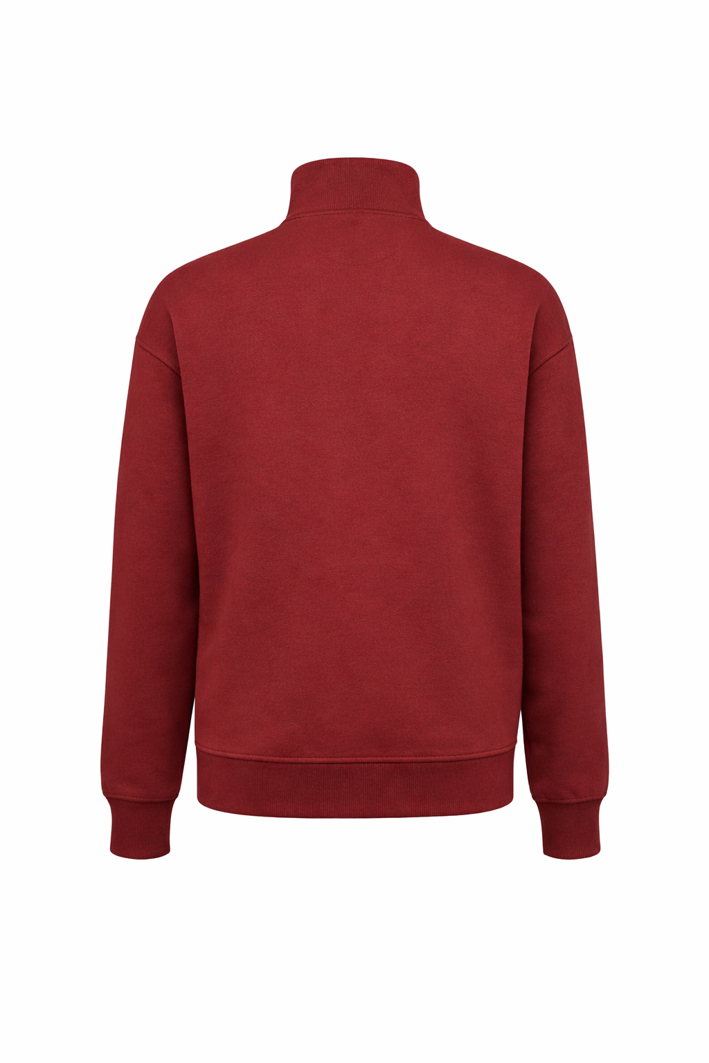 Zipper Sweatshirt In Maroon