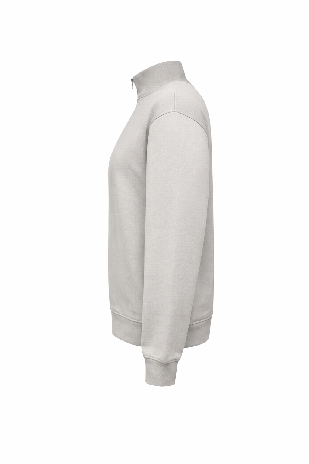 Zipper Sweatshirt Light Grey