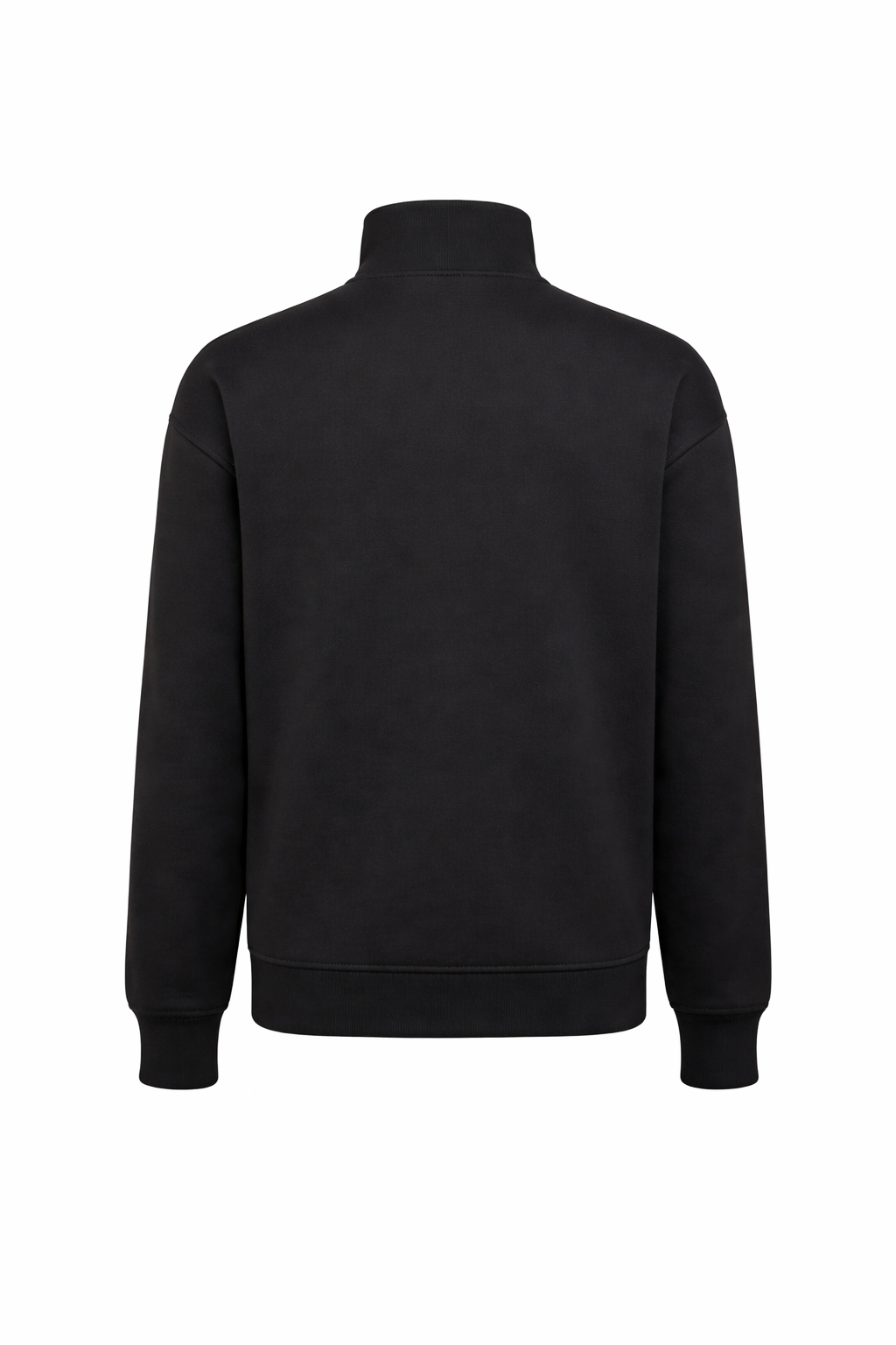 Zipper Sweatshirt In Black